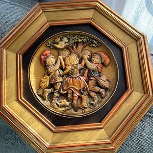 ANRI eight sided wood carving